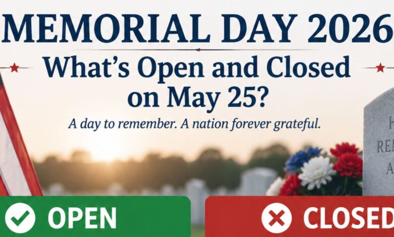 memorial day 2026